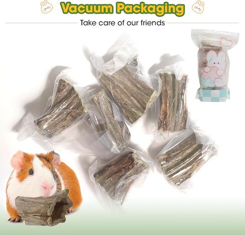 ألعاب مضغ على شكل أرنب، 6 قطع من عصا خشب البابايا العضوية للحيوانات القوارض الصغيرة، خنازير غينيا، الشنشيلا، الأرنب، الهامستر، الفئران، الجربوع، مضغ صحي لطحن الأسنان يعامل الوجبات الخفيفة المولية in Kuwait