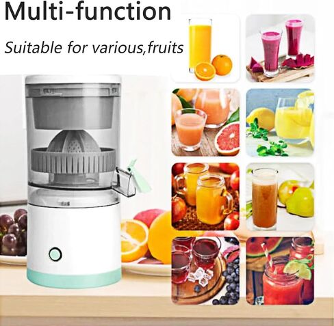 Electric Citrus Juicer, Citrus Juicer with USB Cable, Easy to Clean Portable Juicer for Fresh Orange Juice, Squeeze Orange, Lemon, Kiwi and Grapefruit Juice in Saudi Arabia