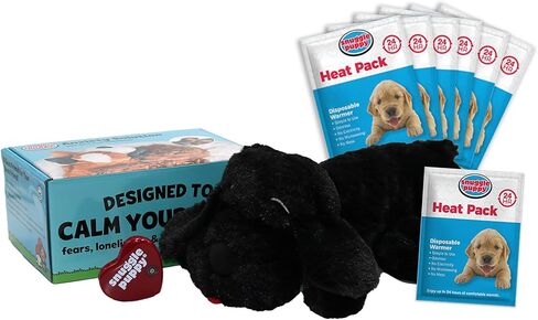 SmartPetLove Original Snuggle Puppy Heartbeat Stuffed Toy for Dogs - Pet Anxiety Relief and Calming Aid - Comfort Toy for Behavioral Training - Plus 6 Heat Packs (Biscuit) in Saudi Arabia