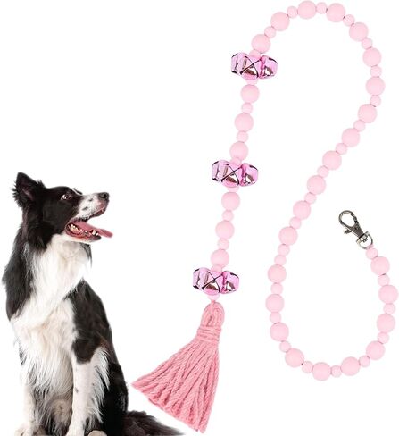 Dog Doorbells, Dog Doorbells for Potty Training, Adjustable Hanging Door Bell with 9 Bells Dog Bells to Go Outside for Small Medium Large Dogs (Nature) in Saudi Arabia