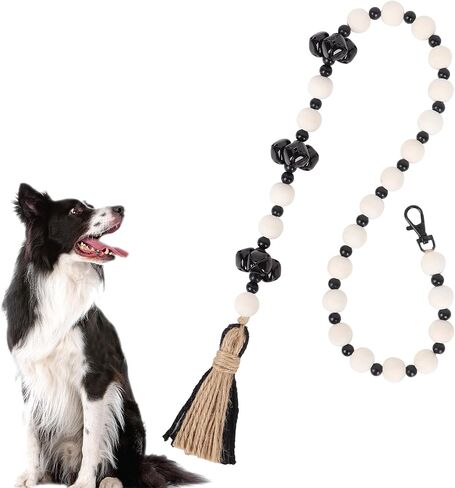 جرس باب للكلاب، أجراس للكلاب للخروج، أجراس تدريب على استخدام المرحاض، أجراس نونية معلقة بطول قابل للتعديل للحيوانات الأليفة والكلاب والجراء in Kuwait