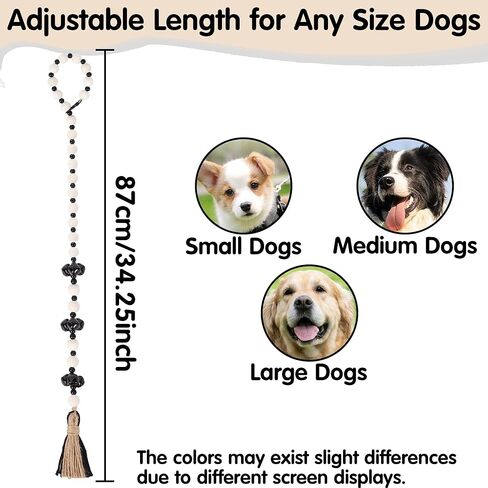 جرس باب للكلاب، أجراس للكلاب للخروج، أجراس تدريب على استخدام المرحاض، أجراس نونية معلقة بطول قابل للتعديل للحيوانات الأليفة والكلاب والجراء in Kuwait