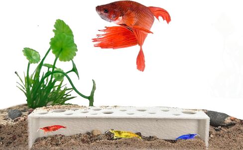 Slim Shrimp Breeding Protector | Shrimp Breeding Cave Aquarium Tunnel | CTWPets (White) in Saudi Arabia