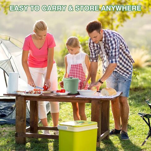 Hot Pot Electric, 450W Ramen Cooker, 1L Mini Lazy Pot for Egg, Ramen and Soup, Portable Electric Hot Pot for Travel, Office, Dorm Room Essential, Green in Saudi Arabia