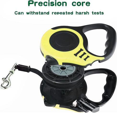 Retractable Dog Leash | Premium 3m and 5m Durable Dog Leash Automatic Retractable Nylon Cat Lead Extension Puppy Walking Running Lead Roulette for Dogs Pet Products (Yellow, 5M) in Saudi Arabia