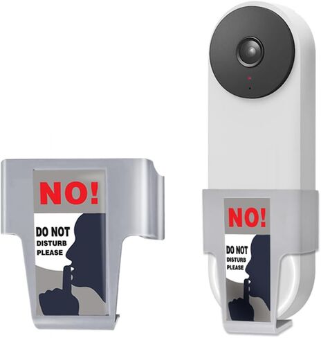 Do Not Disturb Doorbell Button Cover, Compatible with Doorbell Pro/Nest Doorbell, Please Do Not Ring Signs, Suitable for Undisturbed Napping, Baby Sleep, and Dog Barking 2 Pack in Saudi Arabia