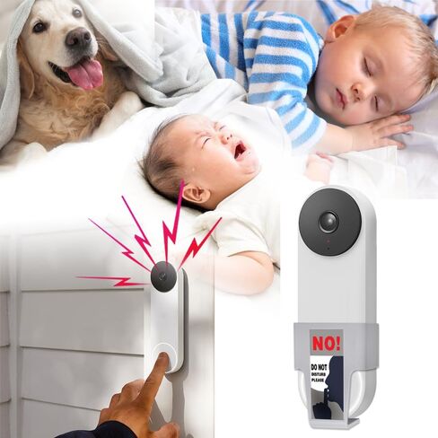 Do Not Disturb Doorbell Button Cover, Compatible with Doorbell Pro/Nest Doorbell, Please Do Not Ring Signs, Suitable for Undisturbed Napping, Baby Sleep, and Dog Barking 2 Pack in Saudi Arabia