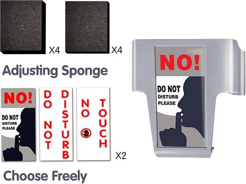 Do Not Disturb Doorbell Button Cover, Compatible with Doorbell Pro/Nest Doorbell, Please Do Not Ring Signs, Suitable for Undisturbed Napping, Baby Sleep, and Dog Barking 2 Pack in Saudi Arabia