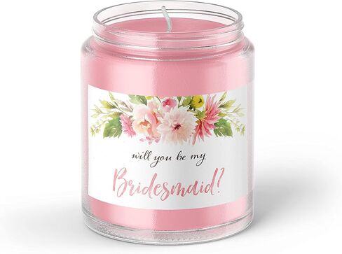 ملصقات صغيرة للشمبانيا Will You Be My Bridesmaid ● مجموعة من 10 ● اقتراح وصيفة العروس، سؤال خادمة الشرف، طلب حفلة الزفاف، ملصقات النبيذ لوصيفة العروس، هدايا الزفاف، 3.5 بوصة × 2 بوصة (أحمر خدود زهري) in Kuwait