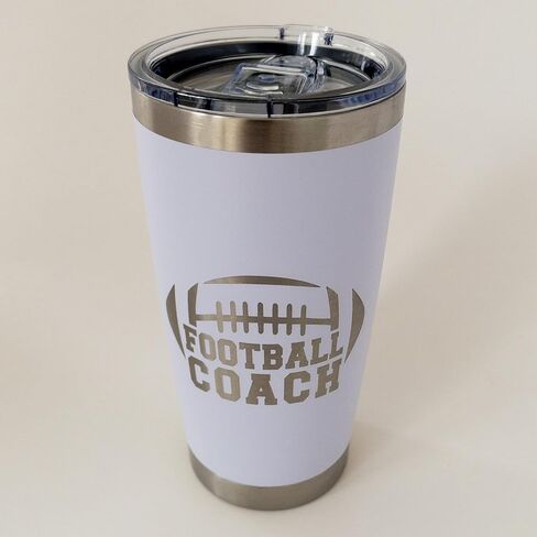 Football Coach Travel Mug, 20 oz Coach Tumbler, Football Coaching Gifts for Him in Saudi Arabia