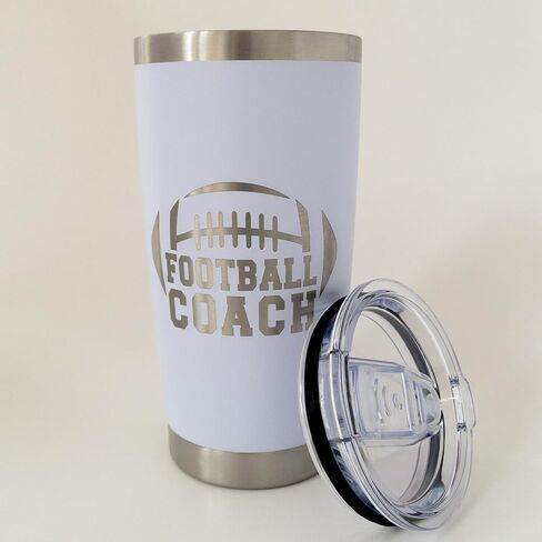 Football Coach Travel Mug, 20 oz Coach Tumbler, Football Coaching Gifts for Him in Saudi Arabia
