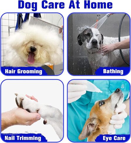 Pet Dog Grooming Hammock for Nail Trimming,Dog Restraint Hanging Harness for Nail Clipping,Dog Grooming Sling for Large Dogs with Nail Clippers/Nail File/Pet Comb,Claw Care(XXL for 90lb) in Saudi Arabia
