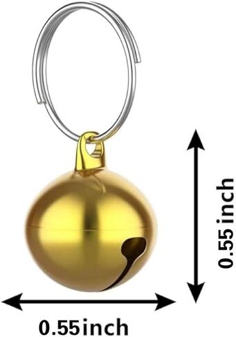 24 Sets Multicolour Cat Bells Dog Bells Cat Dog Collar Bell Cat Bells for Cat and Accessories Charms Training Dog Collar Pendant for Indoor Dogs Cats Pets DIY Crafts Collars, Harnesses and Leashes in Saudi Arabia