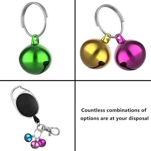 24 Sets Multicolour Cat Bells Dog Bells Cat Dog Collar Bell Cat Bells for Cat and Accessories Charms Training Dog Collar Pendant for Indoor Dogs Cats Pets DIY Crafts Collars, Harnesses and Leashes in Saudi Arabia