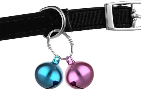 24 Sets Multicolour Cat Bells Dog Bells Cat Dog Collar Bell Cat Bells for Cat and Accessories Charms Training Dog Collar Pendant for Indoor Dogs Cats Pets DIY Crafts Collars, Harnesses and Leashes in Saudi Arabia