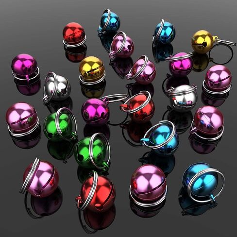 24 Sets Multicolour Cat Bells Dog Bells Cat Dog Collar Bell Cat Bells for Cat and Accessories Charms Training Dog Collar Pendant for Indoor Dogs Cats Pets DIY Crafts Collars, Harnesses and Leashes in Saudi Arabia