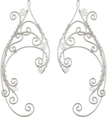 أصفاد أذن قزم فضية من فريشمي، أقراط خرافية غير خارقة in Kuwait