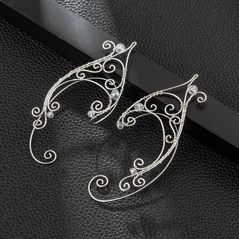 أصفاد أذن قزم فضية من فريشمي، أقراط خرافية غير خارقة in Kuwait