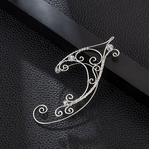 أصفاد أذن قزم فضية من فريشمي، أقراط خرافية غير خارقة in Kuwait