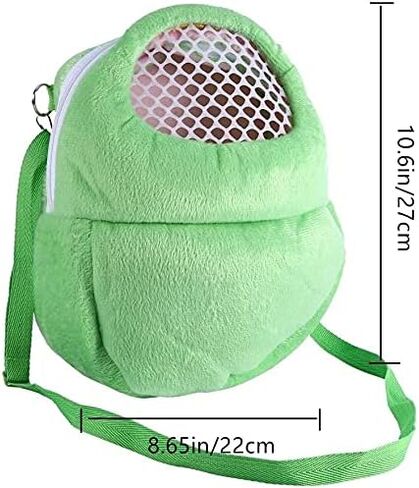 Guinea pig Carrier Portable Travel Bag, Warm and Breathable Outdoor Portable Tote Bag for Rat Hedgehog Chinchilla Sugar Glider Hamster Squirrel Small Animal (Green) in Saudi Arabia