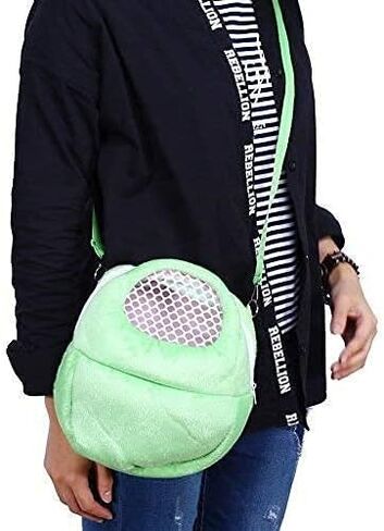 Guinea pig Carrier Portable Travel Bag, Warm and Breathable Outdoor Portable Tote Bag for Rat Hedgehog Chinchilla Sugar Glider Hamster Squirrel Small Animal (Green) in Saudi Arabia