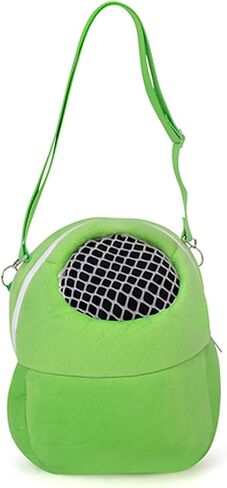 Guinea pig Carrier Portable Travel Bag, Warm and Breathable Outdoor Portable Tote Bag for Rat Hedgehog Chinchilla Sugar Glider Hamster Squirrel Small Animal (Green) in Saudi Arabia