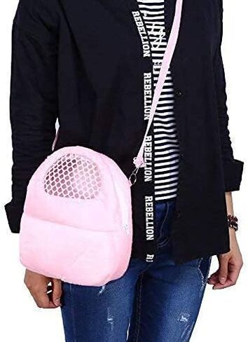 Guinea pig Carrier Portable Travel Bag, Warm and Breathable Outdoor Portable Tote Bag for Rat Hedgehog Chinchilla Sugar Glider Hamster Squirrel Small Animal (Green) in Saudi Arabia