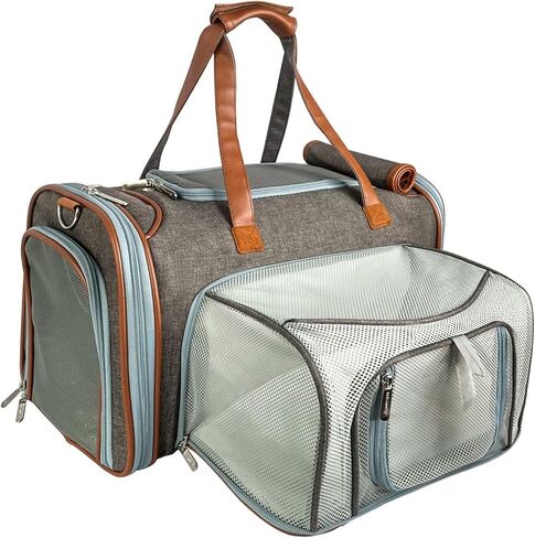 Mr. Peanut's Gold Series Big Apple XL Expandable Pet Carrier V3.0 (Deja Blue) in Kuwait
