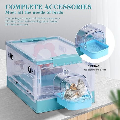 حامل الطيور قفص السفر المحمولة الببغاء قفص السفر كبير الطيور الناقل حقيبة الظهر مربع تنفس قفص الطيور لكوكاتيل الببغاء الببغاء الببغاء الخد الأخضر كونور Lovebird طويل الذيل الطيور in Kuwait