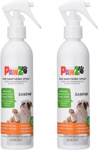 PawZ SaniPaw Dog Paw Cleaner and Odor Eliminator Spray, 8 Oz Paw Sanitizer and Dog Repellent Spray, 1 Pack in Saudi Arabia