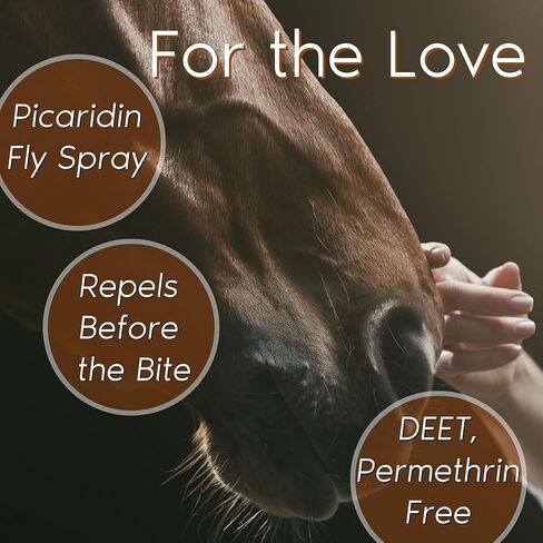 المنطقة تحمي رذاذ الحصان والراكب مع بيكاريدين - رذاذ الزناد 32 أوقية، طارد الحشرات الخالي من DEET للخيول والراكبين، يصد الذباب، البعوض، ذباب الحصان، القراد، حماية لمدة 12 ساعة in Kuwait