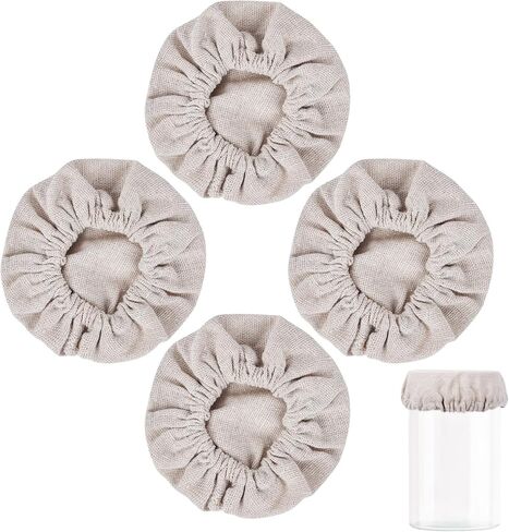 Bread Fermentation Cover, Heat Preservation to Increase Fermentation Cover, Sourdough Bread Proofing Cover Can Be Cleaned and Reused Using Sewn Cloth Cover for Sourdough Starter 2 Packs in Kuwait