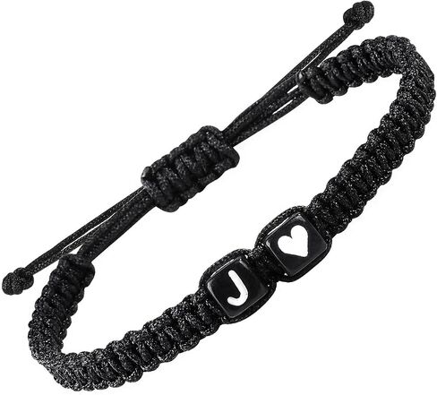 Matching Couple Bracelets Letter Initial Bracelet for Men Women Cute Anniversary Couple Gifts Long Distance Couple Gifts for Him Her Son,Birthday Gift for Boyfriend Husband (M) in Saudi Arabia
