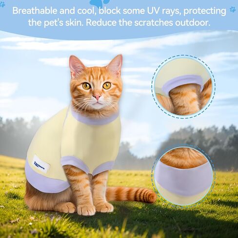 Gauzi 2 Pack Cat Dog Summer Clothes Sun Shirt Shirts Cooling Vest for Small Size Sized Dogs Cats (XX-Large) in Saudi Arabia