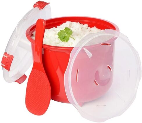 Sistema Microwave Collection Rice Cooker, 87.2 oz./2.6 L, Red in Saudi Arabia