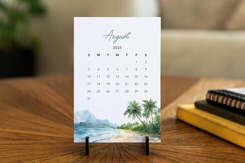 2025 Mini Office Desk Calendar | Acrylic Stand (Fly Fishing) in Saudi Arabia