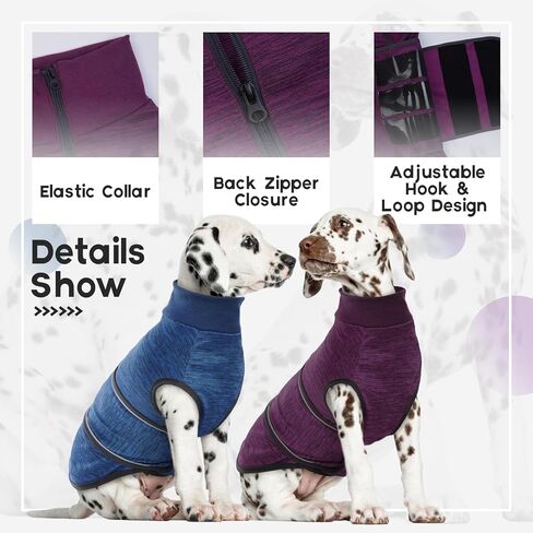 سترة القلق للكلاب - أرجواني، صغير - سترة تخفيف القلق من الألعاب النارية الناعمة القابلة للتنفس للكلاب، الألعاب النارية في الرابع من يوليو، معطف لتخفيف التوتر والقلق لدى الكلاب للعواصف الرعدية، كلب صغير طويل الشعر، بيشون، بيجل in Kuwait