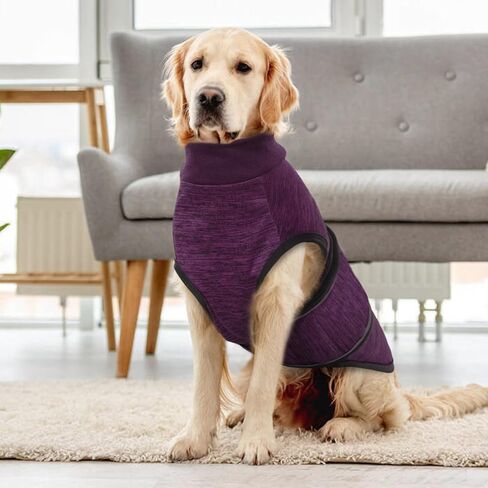 سترة القلق للكلاب - أرجواني، صغير - سترة تخفيف القلق من الألعاب النارية الناعمة القابلة للتنفس للكلاب، الألعاب النارية في الرابع من يوليو، معطف لتخفيف التوتر والقلق لدى الكلاب للعواصف الرعدية، كلب صغير طويل الشعر، بيشون، بيجل in Kuwait