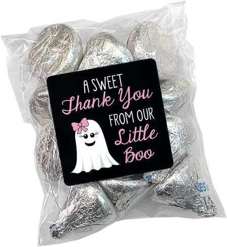 Mini Ghost Favor Kit - 24 Labels and 24 Bags - A Sweet Thank You From Our Little Boo (Blue) in Saudi Arabia
