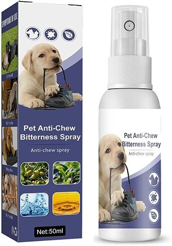 Bitter Apple Spray for Dogs to Stop Chewing, 50ML. No Chew Spray for Dogs Puppies. Dog Training Aids to Stop Chewing. Anti Chew Spray for Dogs. Alcohol-Free, Indoor & Outdoor Safe. in Saudi Arabia