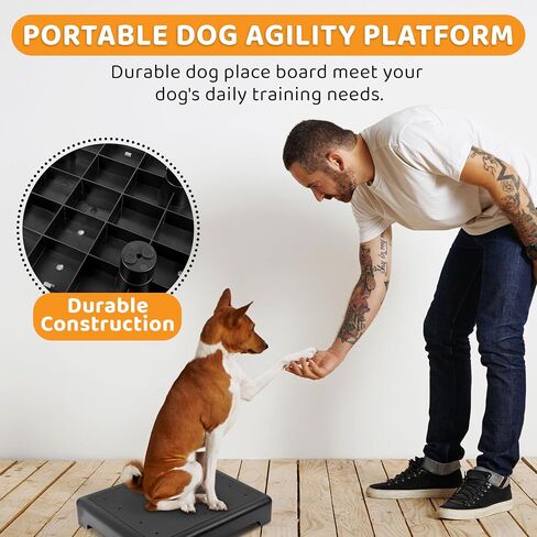 Dog Training Platform - Large Non-Skid Dog Place Board, Stackable & Portable Agility Training Equipment for Small & Medium Dogs, Durable Hunting Dog Trainer Stand in Saudi Arabia