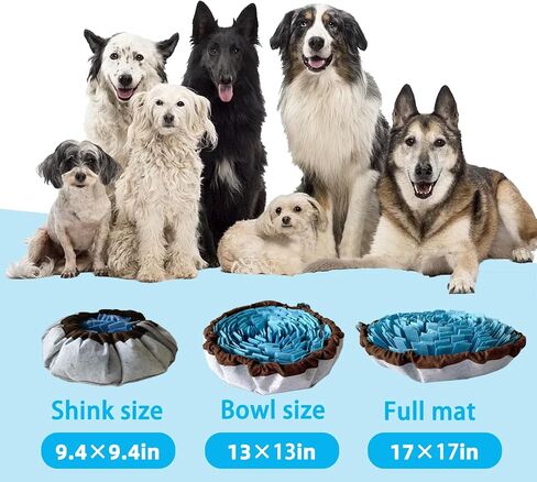 Snuffle Mat for Dogs-Cats-Dog Puzzle Toys, Adjustable Pet Foraging mat for Smell Training, Vivifying Snuffle Mat for Dogs,Dog Digging Toys Encourages Natural Foraging Skills and Mental Stimulation in Saudi Arabia