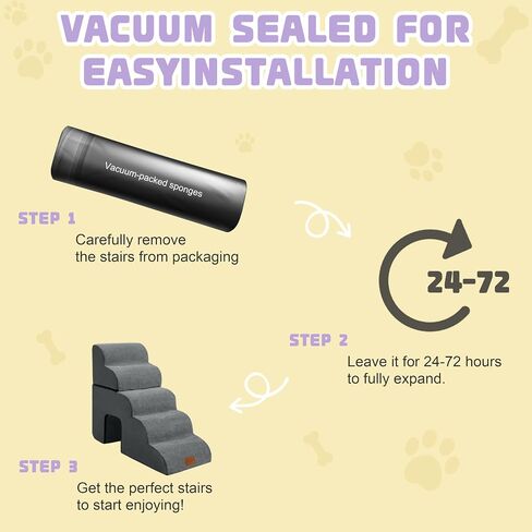 5 Step Dog Steps for Bed 30 Inches Height,Dog Stairs for Small Dogs,Pet Stairs for High Beds,Dog Ramp for Bed,Dog Steps for High Bed,Dog Steps for Couch,Pet Ramps for Small Dogs,Grey in Saudi Arabia