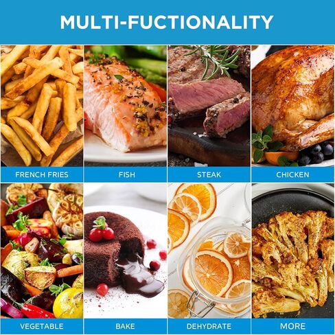 Midea Air Fryer 5.5 Quart with See-Thru Window, Heatexpress Rapid Air Technology, and 9 Preset Menus for Quick and Easy Meals in Kuwait