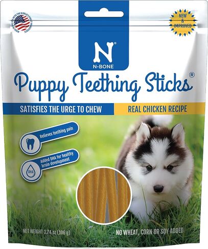 N-Bone Puppy Teething Treats,Chicken, 3.74 oz (111150) in Kuwait