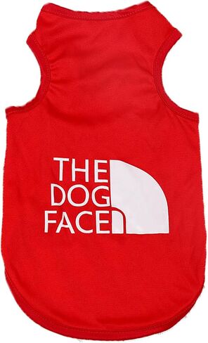 Dog Shirts Pullover Soft Puppy T-Shirt Small Dogs Cute Pattern Orange Pet Clothes Large in Saudi Arabia