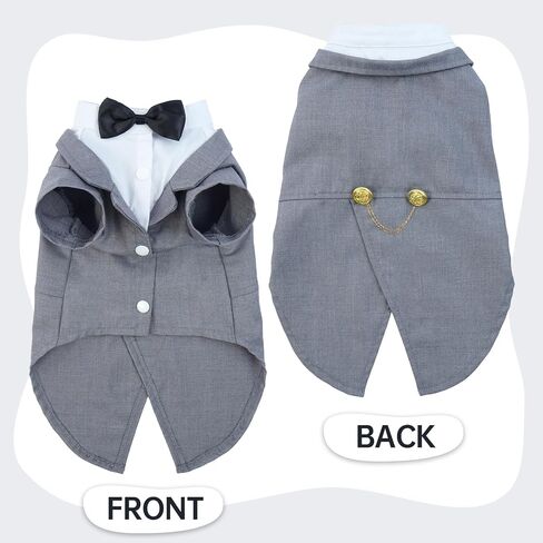 Bonaweite Cat Tuxedo Suit, Sphynx Cat Tuxedo Outfit Costume with Bow Tie, Cat Halloween Costumes for Cats Only, Kitten Formal Attire Wedding Birthday Onesie Clothes for Male Girl Hairless Cats in Saudi Arabia