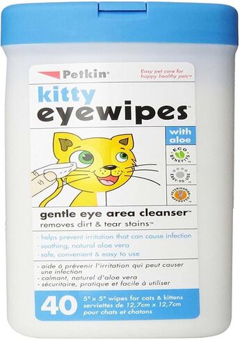 Petkin Kitty Eyewipes 40 count in Kuwait