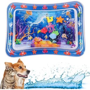 Water Sensory Playmat for Cats,Thickened Sensory Water Playmat for Cats,Cat Water Play Mat,Cat Toys for Bored Indoor Cats.-Dolphin Design