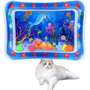 2024 New Sensory Water Play Mat for Cats,Pet Cooling Mat for Summer,Water Play Mat for Cats, Thickened Sensor Water Playmat, Water Sensory Playmat for Pet Play